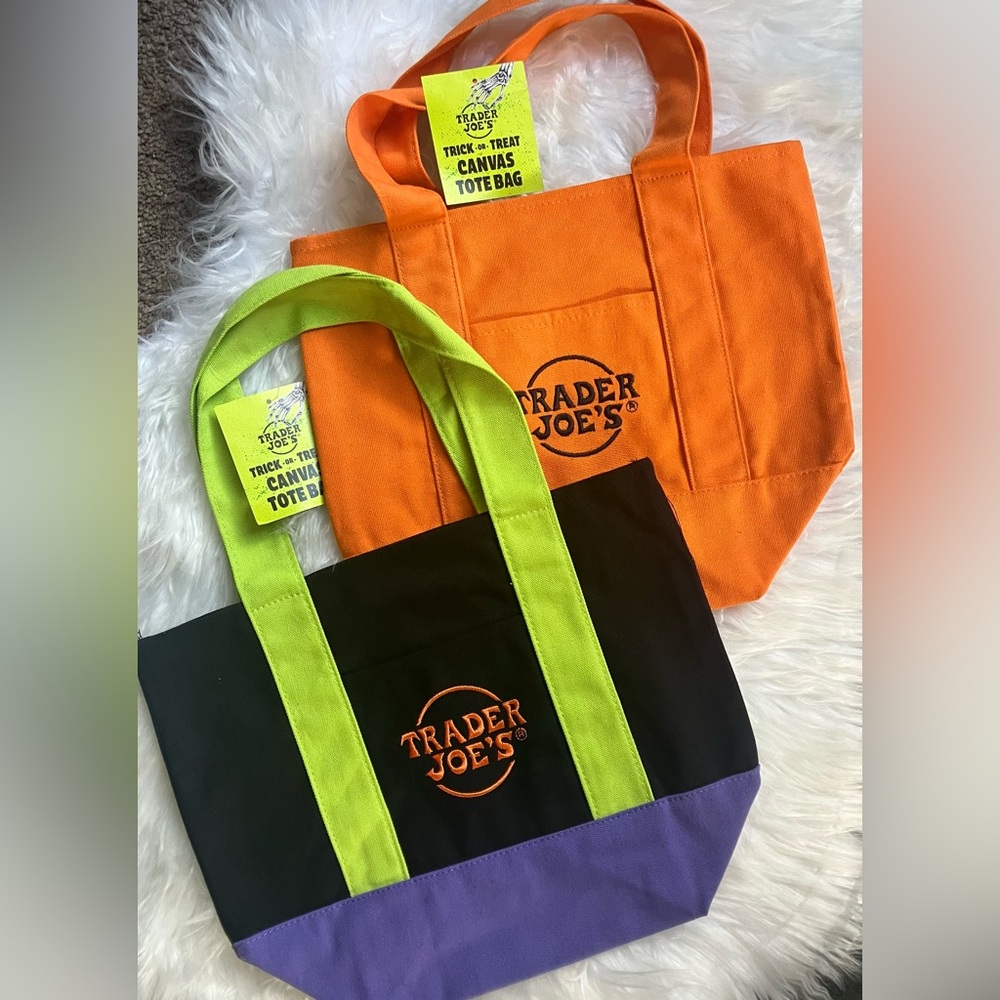 Trader Joe’s Trick Or Treat Canvas Tote Bags